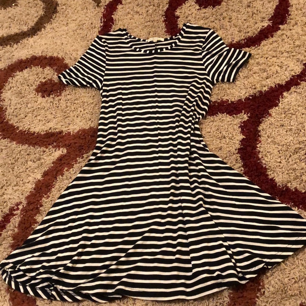 Cute black and white striped dress